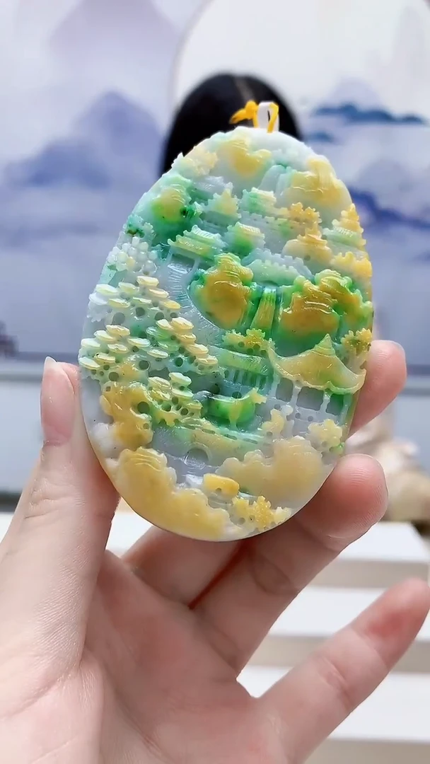 未镶嵌定制翡翠4812ry-毛货挂件