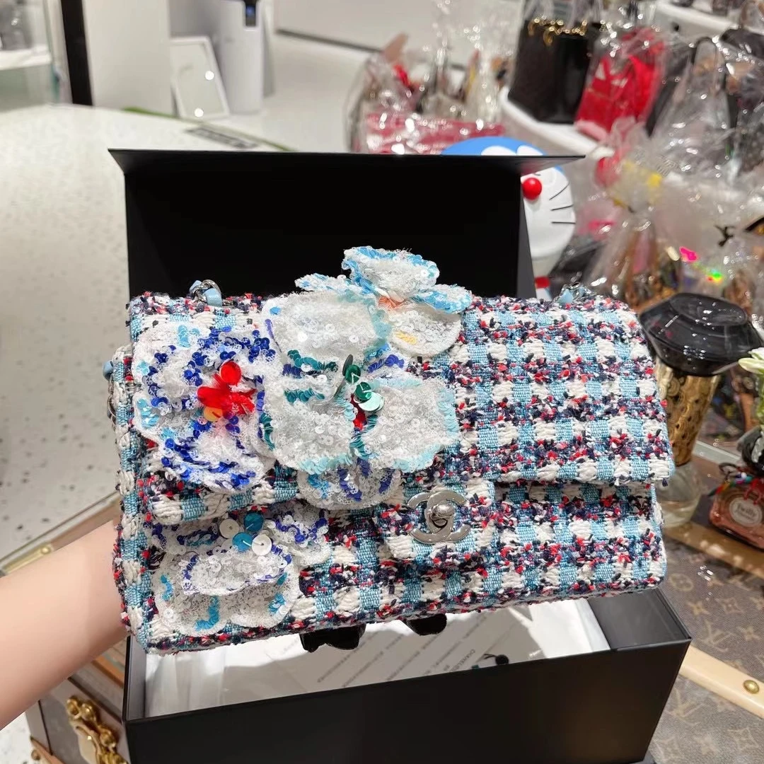 99新 Chanel/香奈儿 高端手工坊cf  25.5cm 毛呢刺绣  限量版