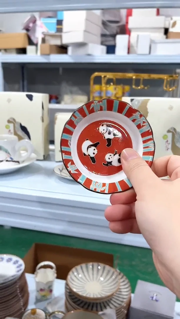 瓷片陶瓷(简装)碟子一个