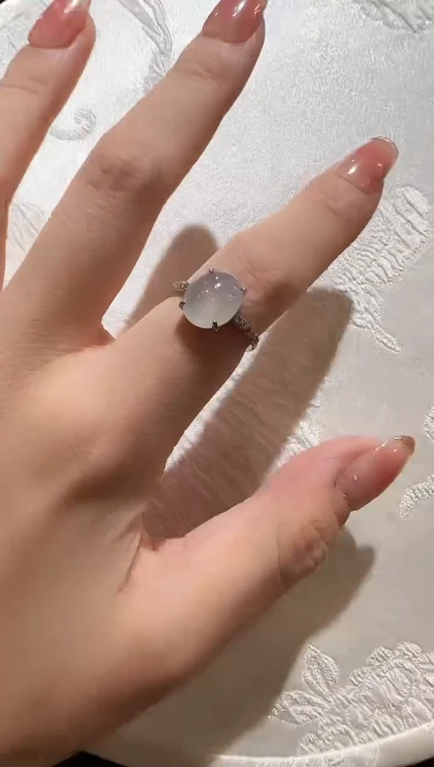 翡翠银S925镶嵌颈饰国风