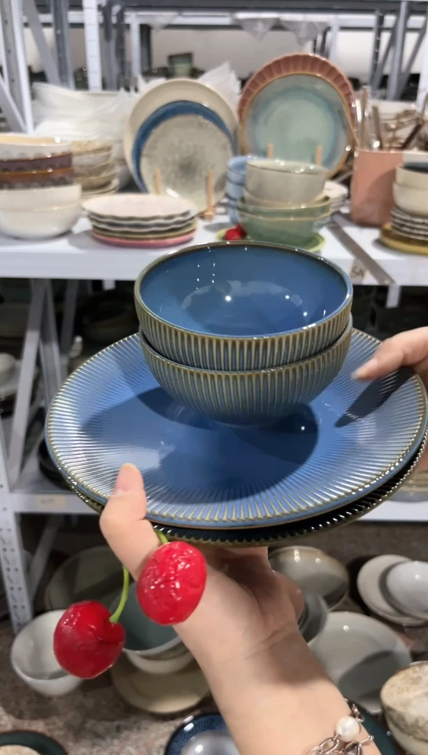 【闪购商品】瓷片外贸尾货微瑕满20包邮X4 蓝色四件套