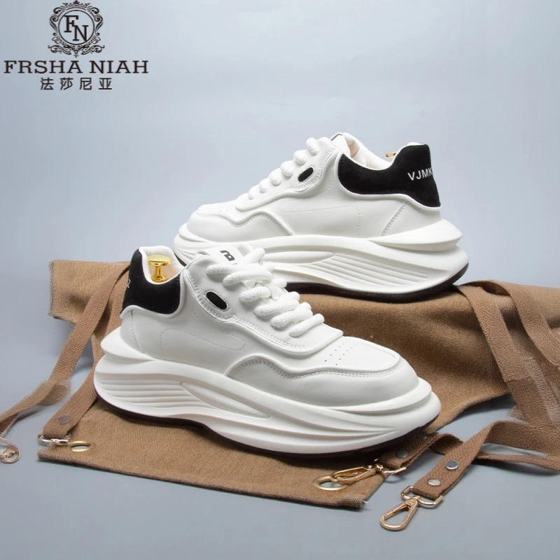 法莎尼亚男款休闲老爹鞋厚底增高耐磨休闲鞋时尚百搭轻奢运动鞋男
