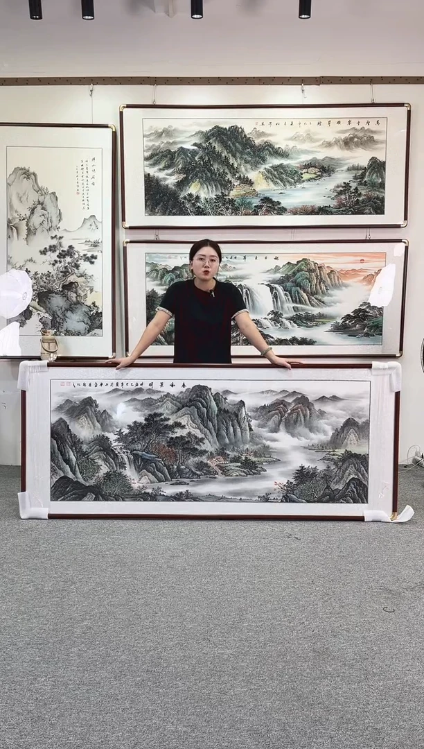 国画纯手绘208x86春和景明