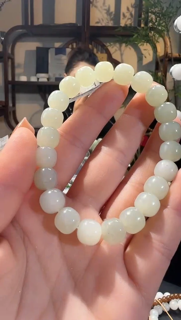 未镶嵌手串和田玉新疆和田玉且末料卡10 手串