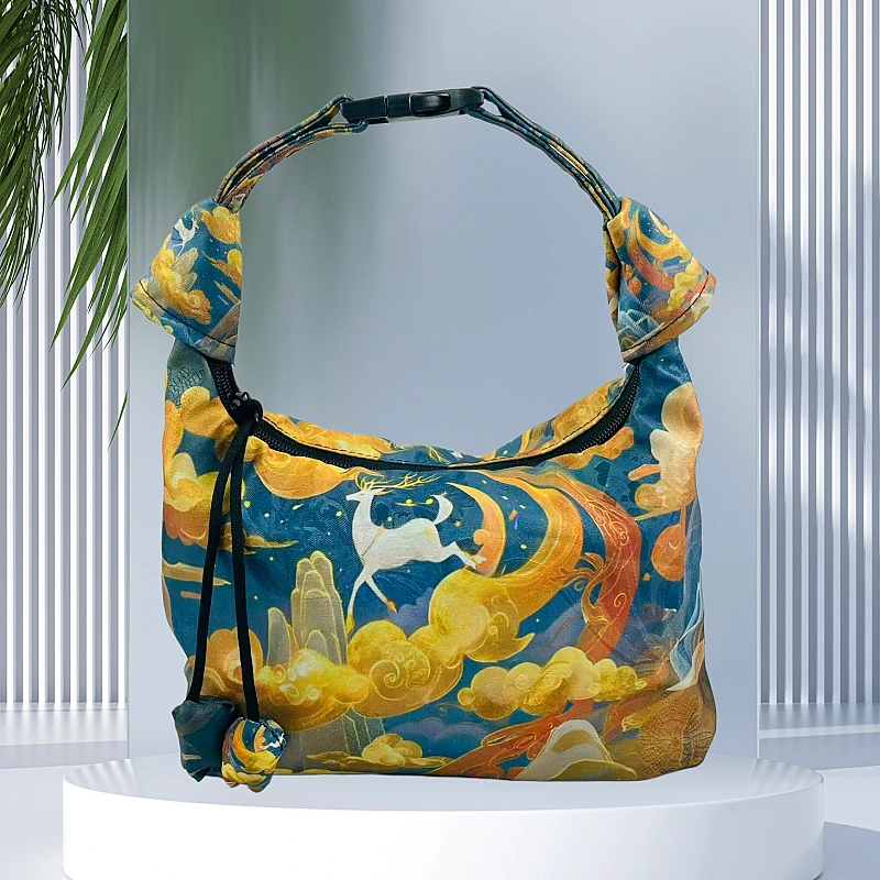 【宋锦月牙新中式】女士国风宋锦包包单肩斜挎包国风手提包女士包包