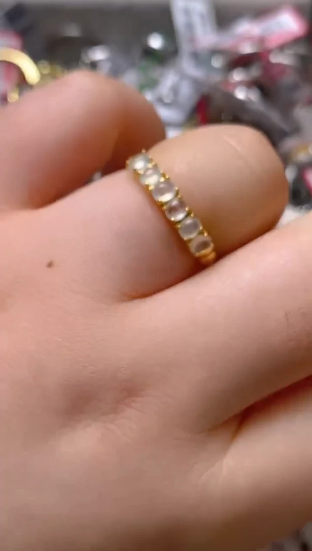 银S925镶嵌戒指翡翠百内无证书