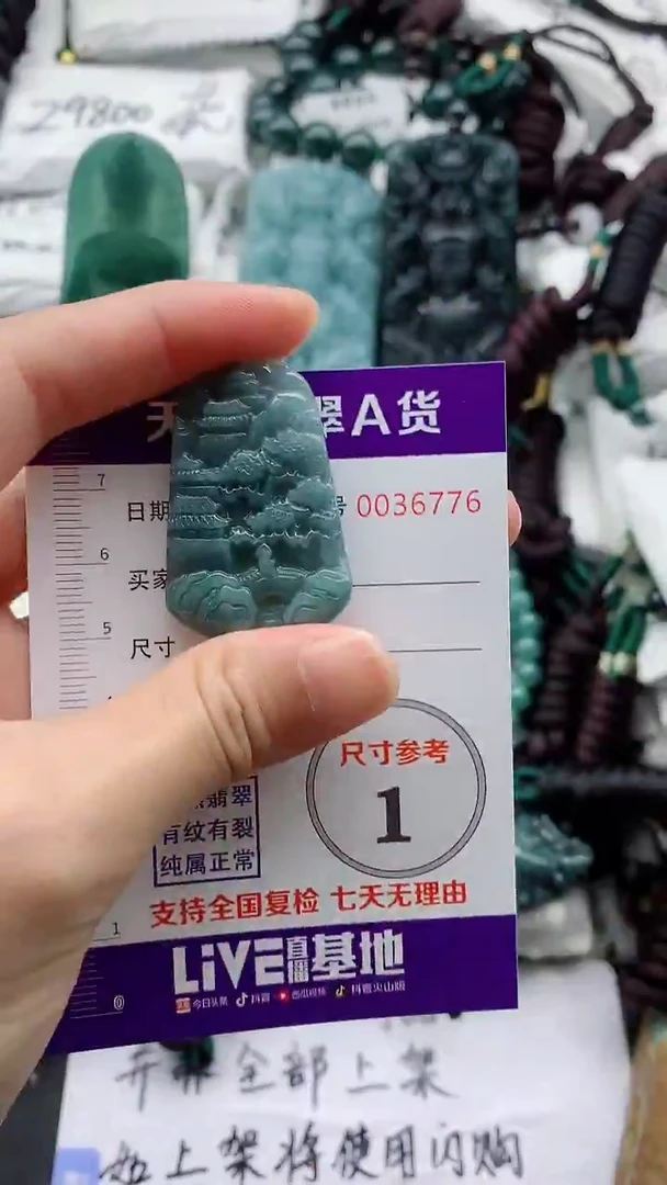 翡翠未镶嵌颈饰000000