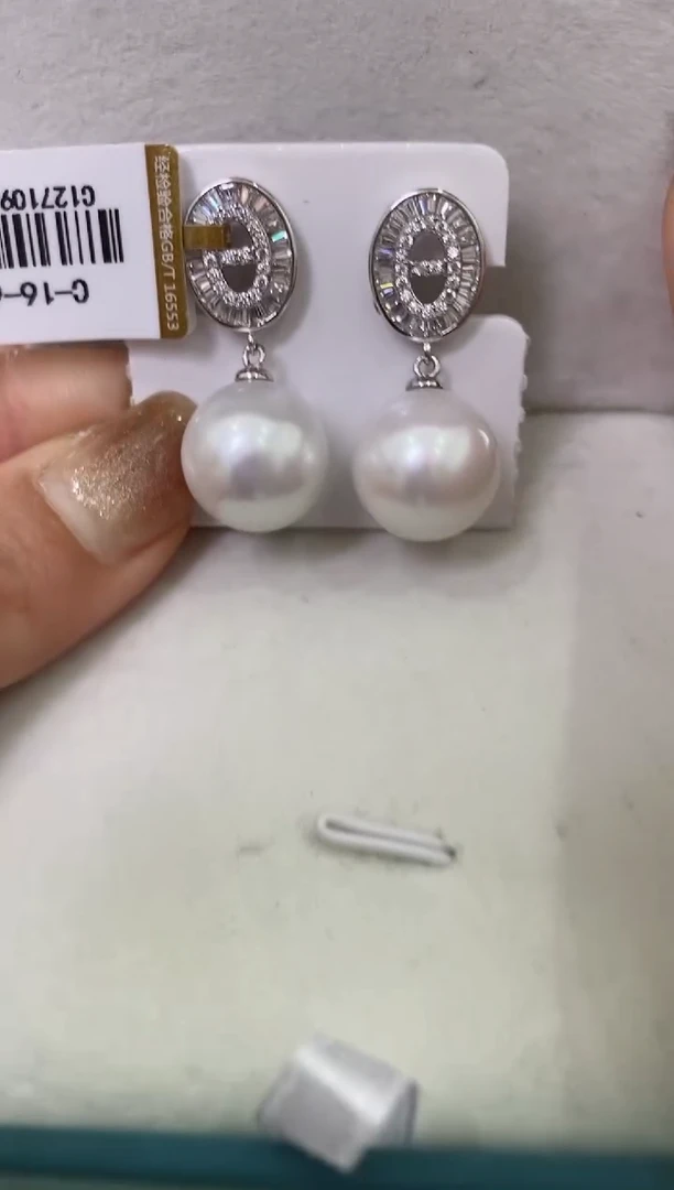 【闪购商品】淡水珍珠LL银S925镶嵌珍珠耳钉@@c1271