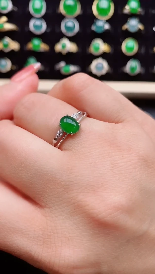 【闪购商品】翡翠戒指银S925镶嵌1212