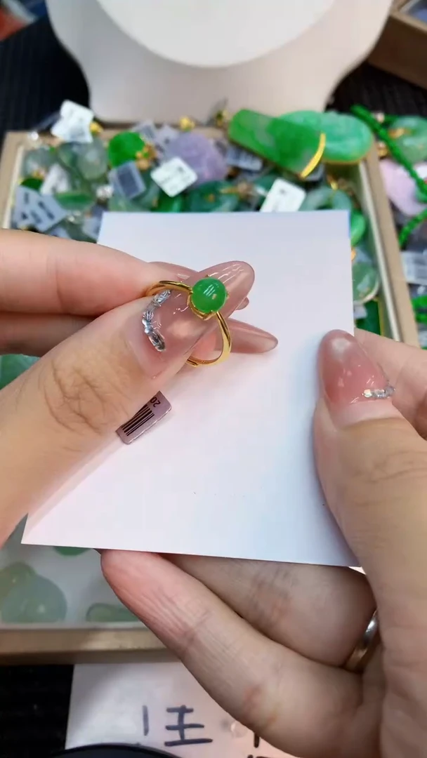 翡翠银S925镶嵌吊坠(不含链)1