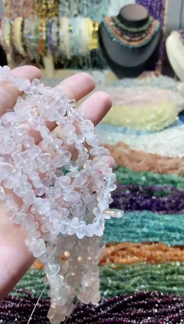 未镶嵌珠宝半成品水晶粉水晶