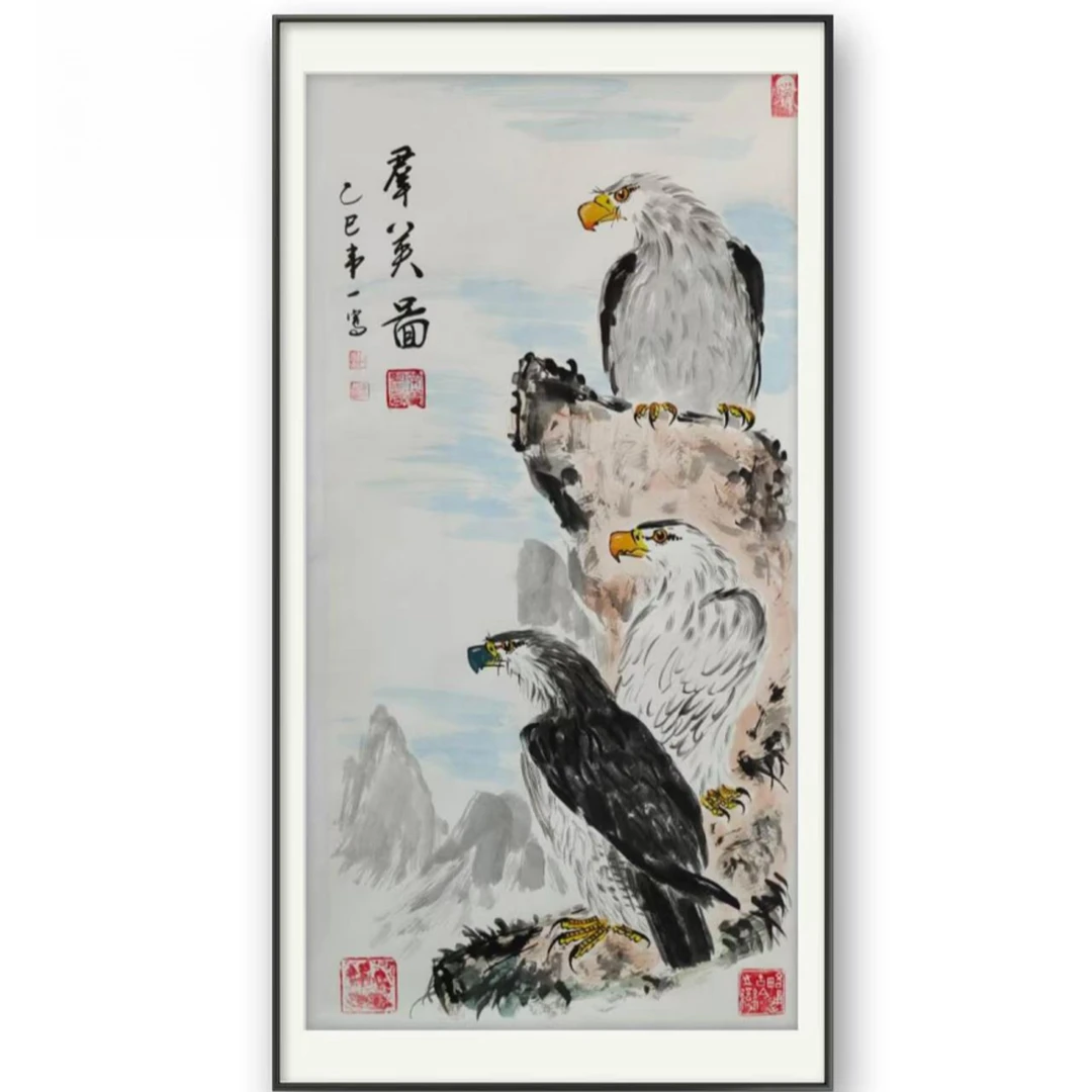 群英图宣纸作品