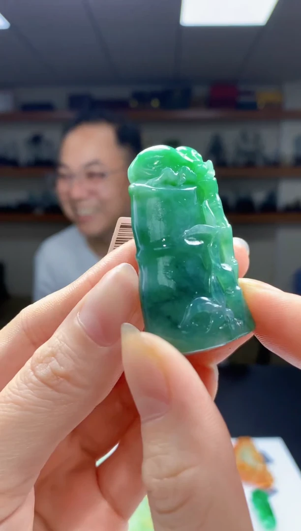 定制翡翠未镶嵌1087ry-毛货挂件45