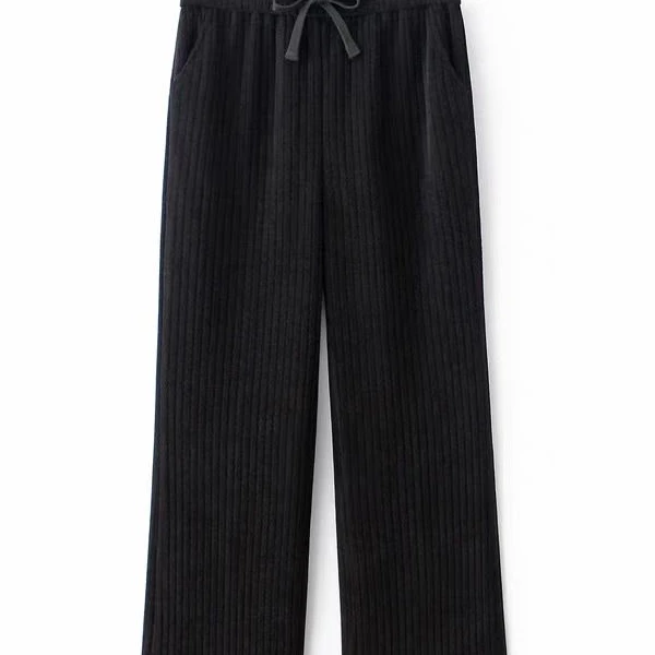 【宠粉浮力】女裤高腰直筒裤秋冬季松紧腰休闲长裤阔腿裤 a31