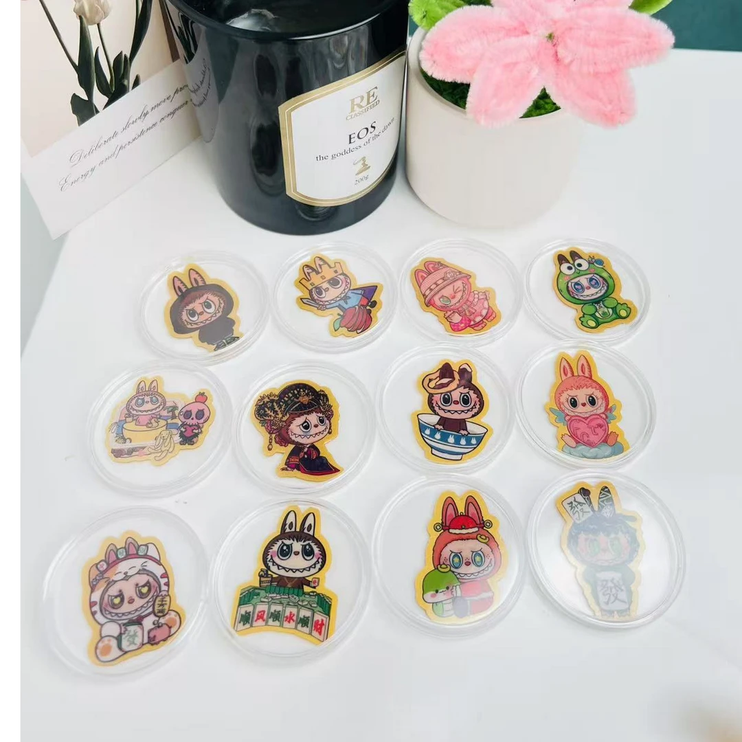 彩色创意可爱百搭拉布布新款手机贴ins可爱粘贴式个性卡通通用