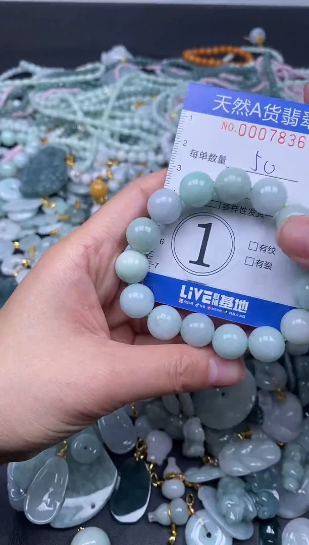 颈饰未镶嵌翡翠天然A货翡翠007836