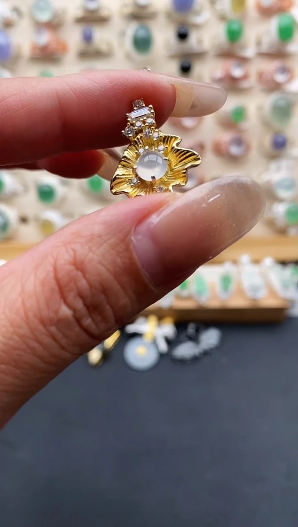 未镶嵌戒指翡翠缅甸天然A货翡翠22  4-6