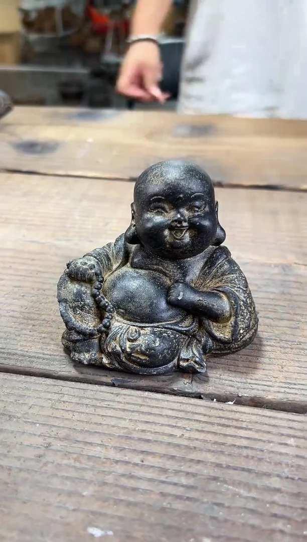 陶土【火山泥】弥勒佛（大）