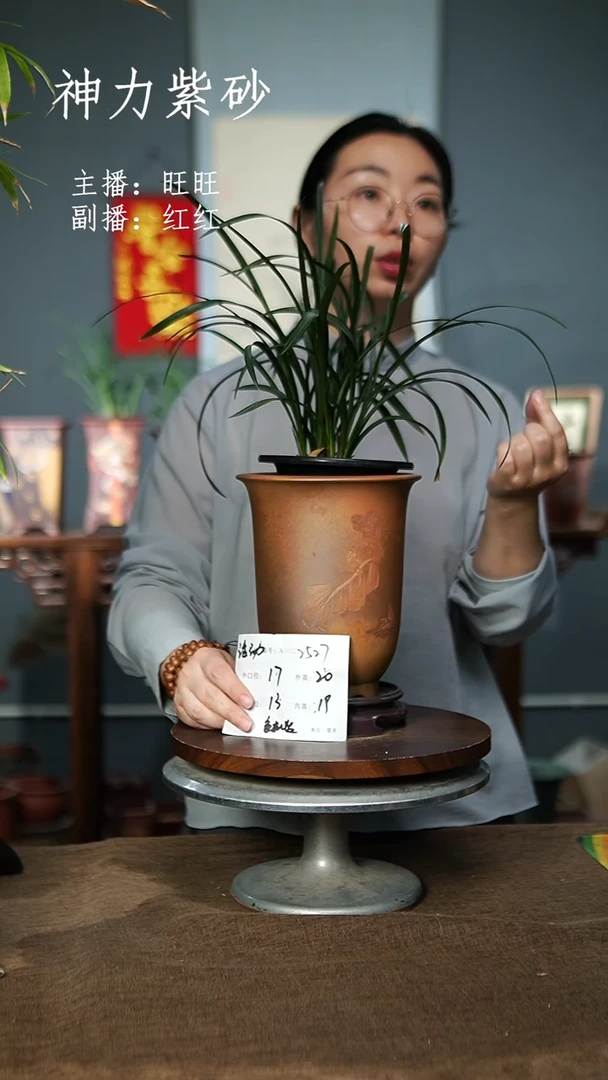 2527+S 色随机  紫砂花盆紫砂