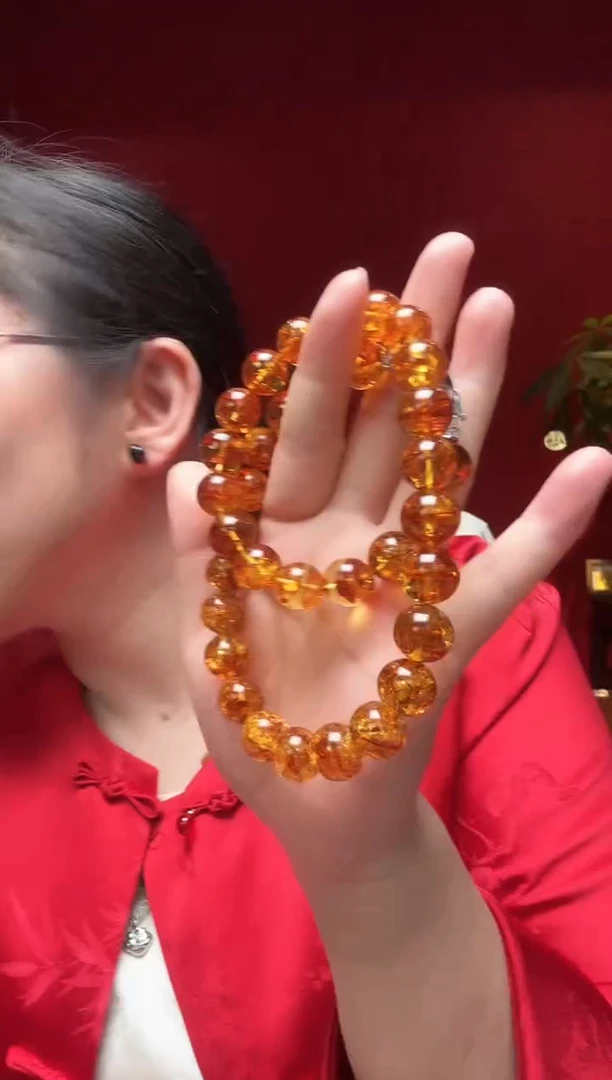 【闪购商品】琥珀珠宝奇石未镶嵌12mm