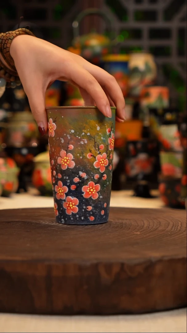 油画  釉下彩 杯子