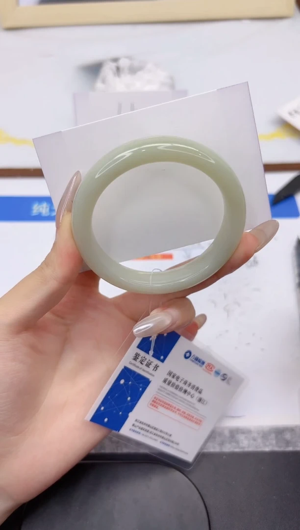 未镶嵌手镯和田玉L117-54.5QQ