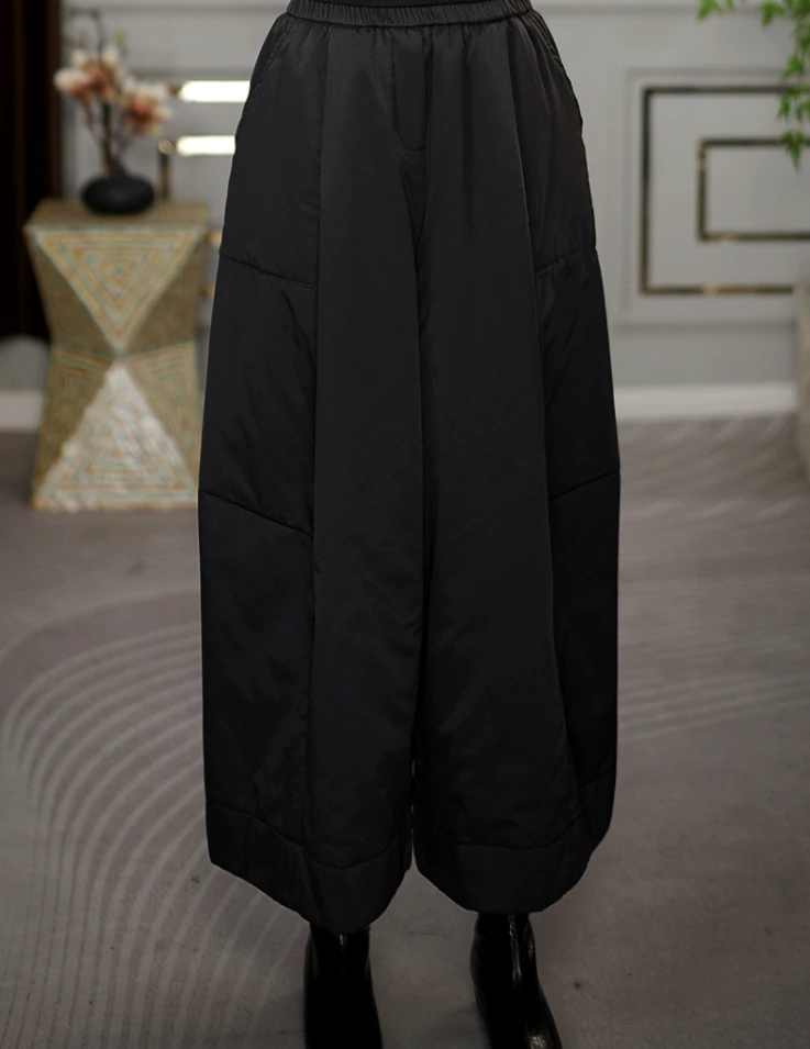 新款时尚洋气休闲冬季加厚显瘦休闲裤棉裤