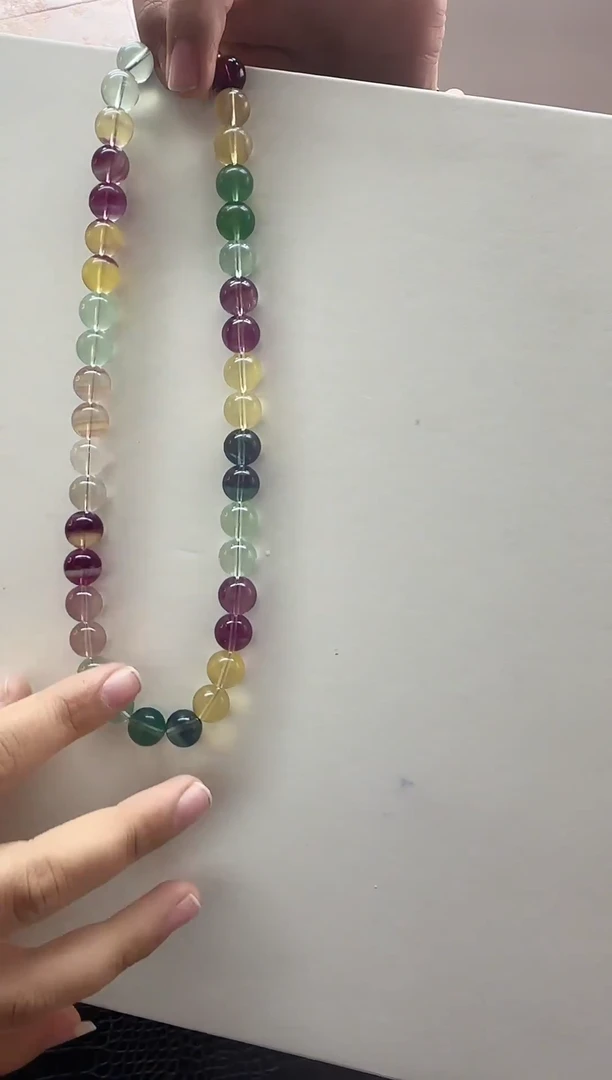 水晶摆件未镶嵌萤石项链09