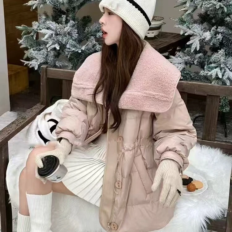 932-yu 欧货轻熟风时尚洋气拼接长袖女2024冬季新款小香风上衣