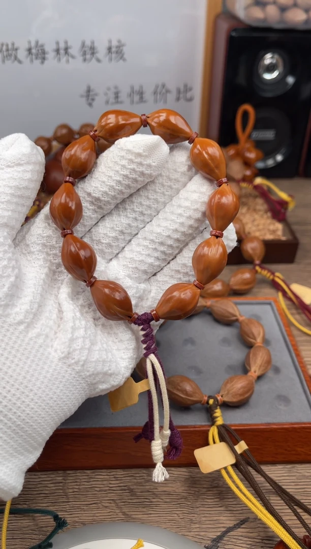 手串/手链橄榄核河*鲸15*23尺寸梅林铁核橄榄核手串