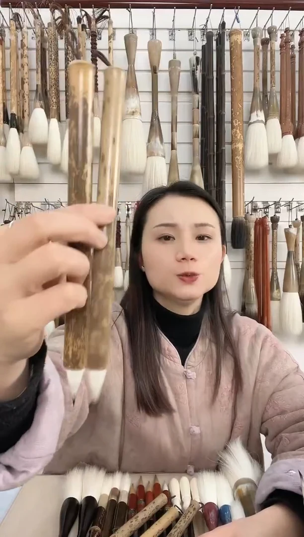 7号【清水试笔，拒绝蘸墨】墨琳笔庄毛笔2支鸡距