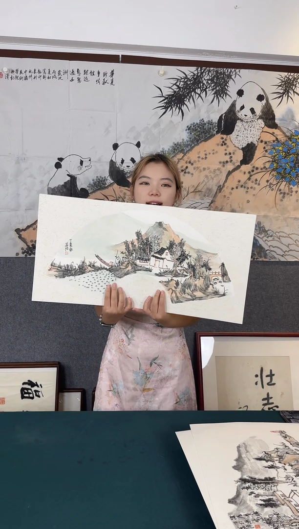 国画老师手绘作品