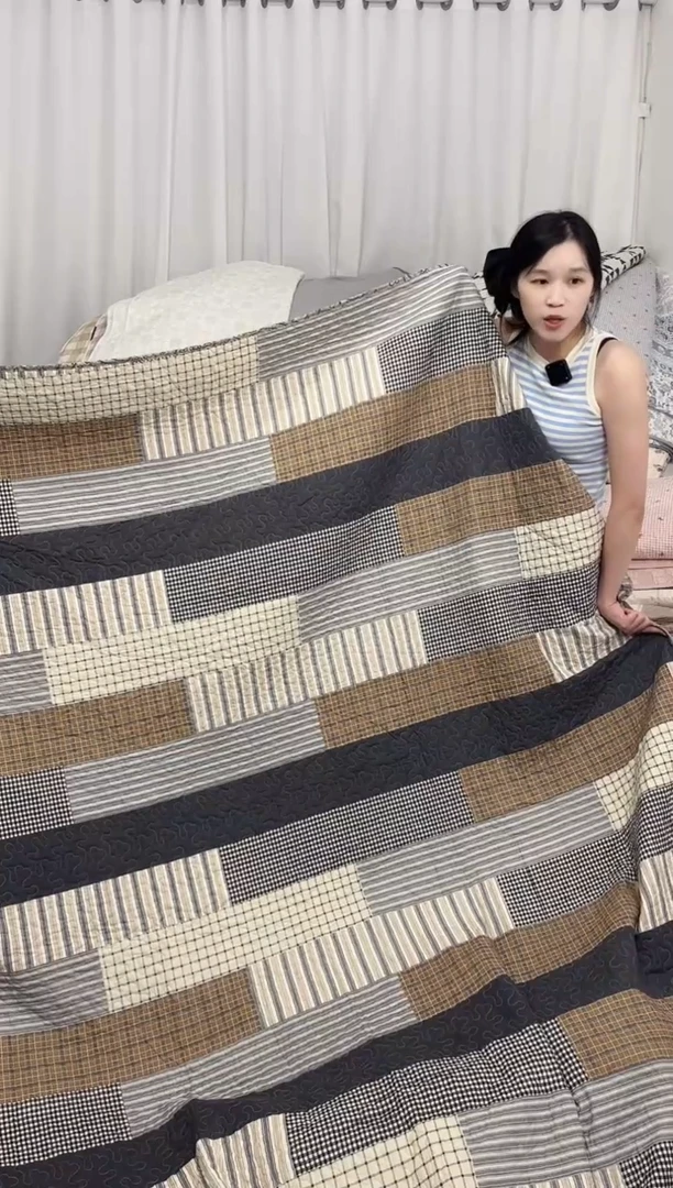 棉250*270长条咖格