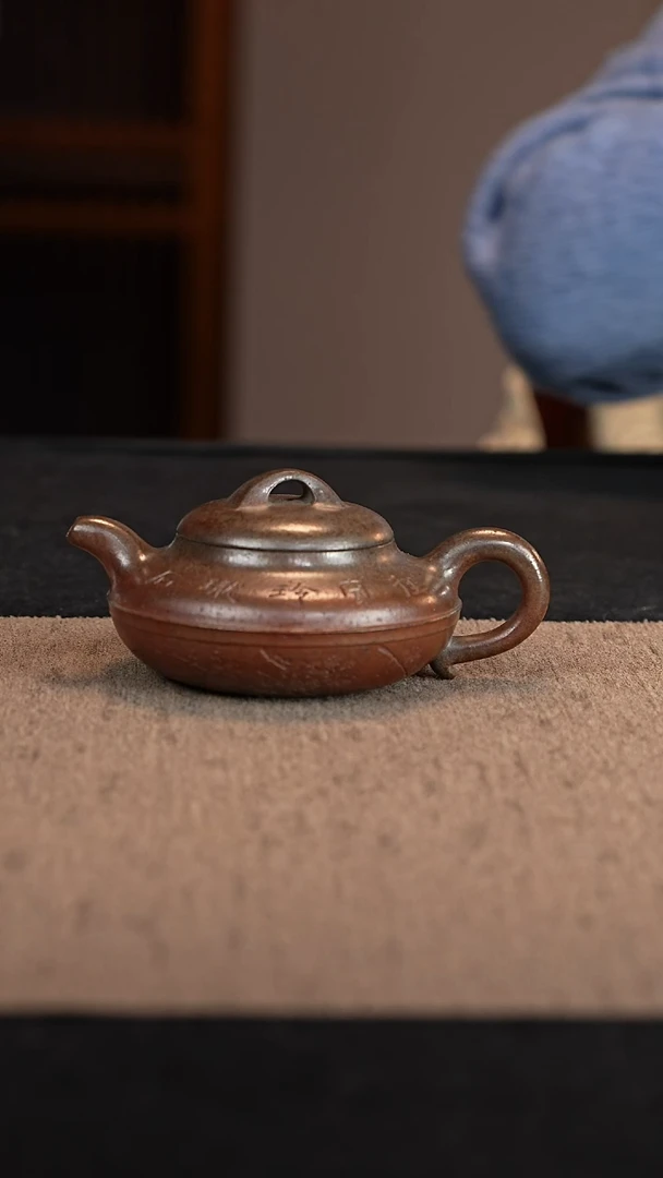 【闪购商品】紫砂茶壶崖柏烧线腰线