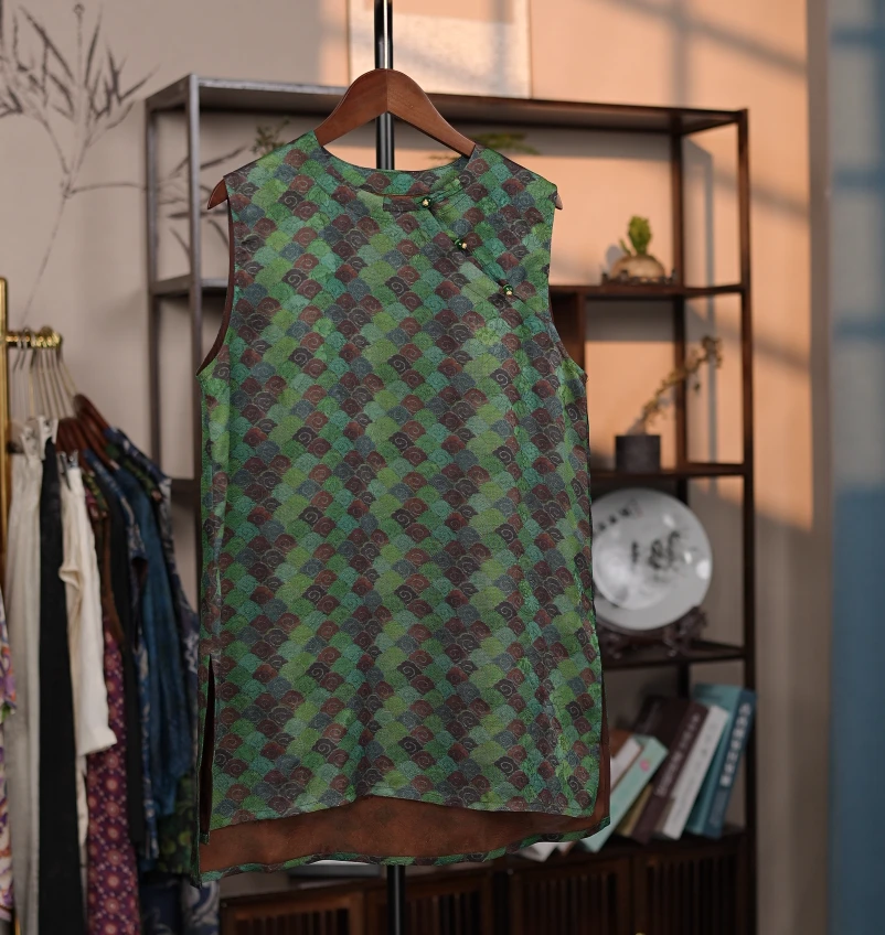 【将军工厂店】满分桑蚕丝香云纱2025重磅夏季时尚背心裙