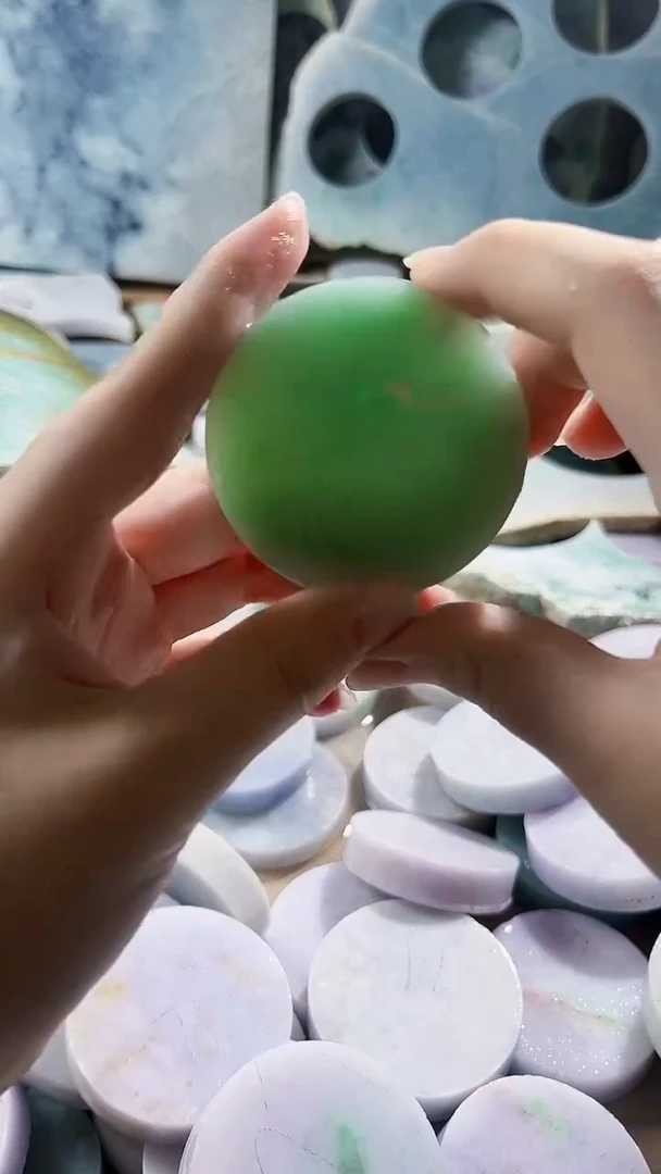 翡翠裸石缅甸翡翠A货晴6607