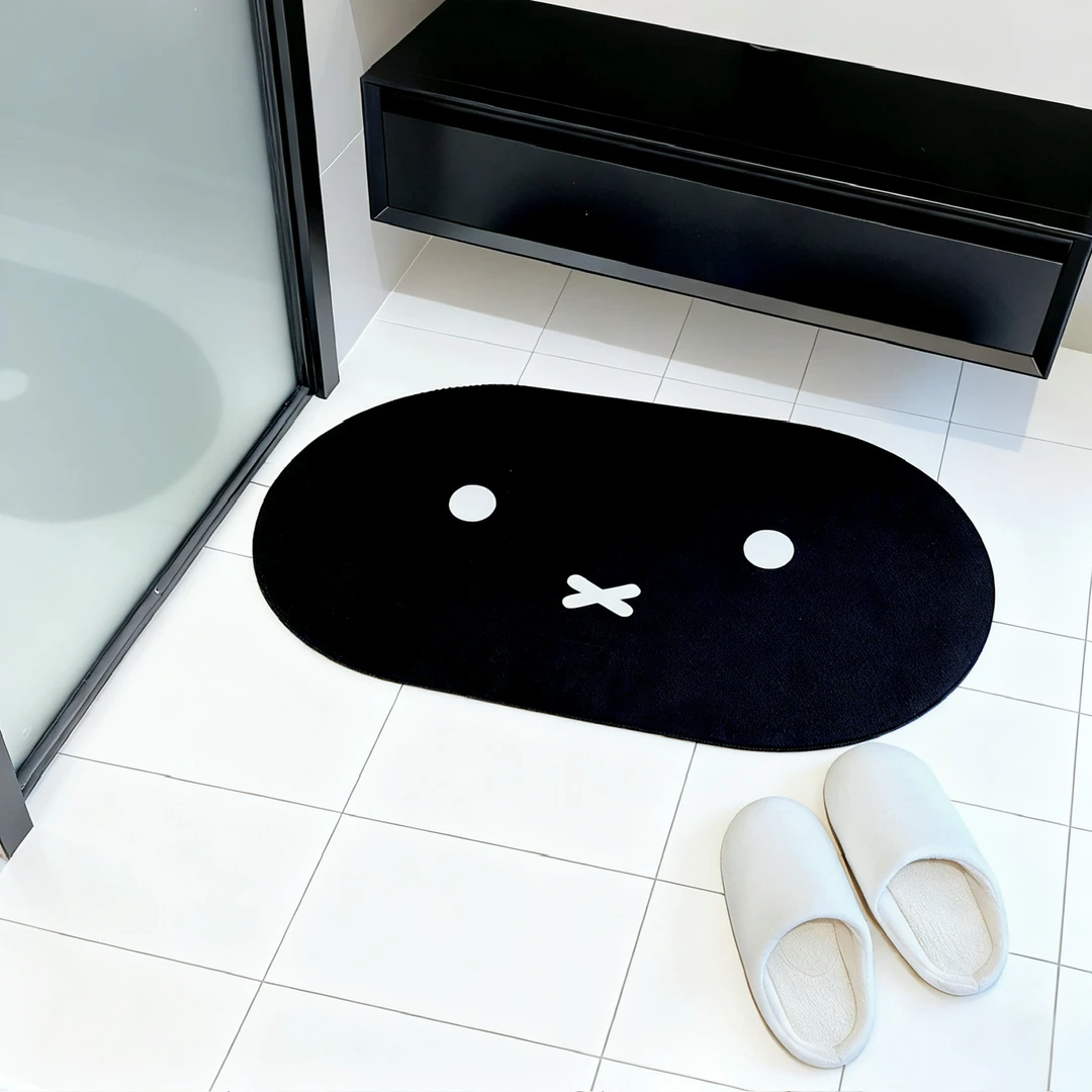 卡通米菲兔防滑浴室垫硅藻泥吸水速干卫生间地面脚垫