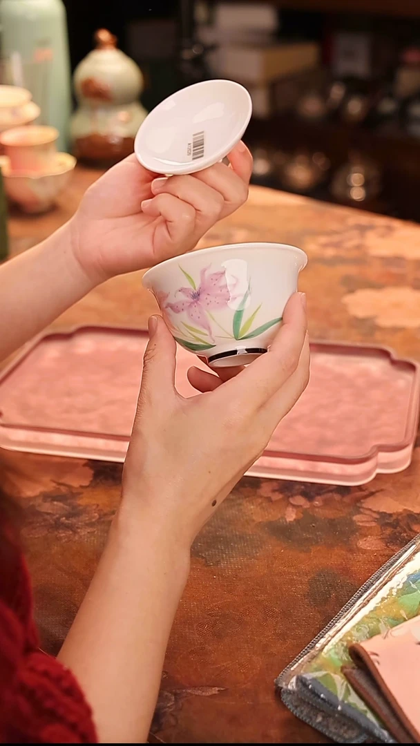 陶瓷茶具（无礼盒无茶盘）@@116