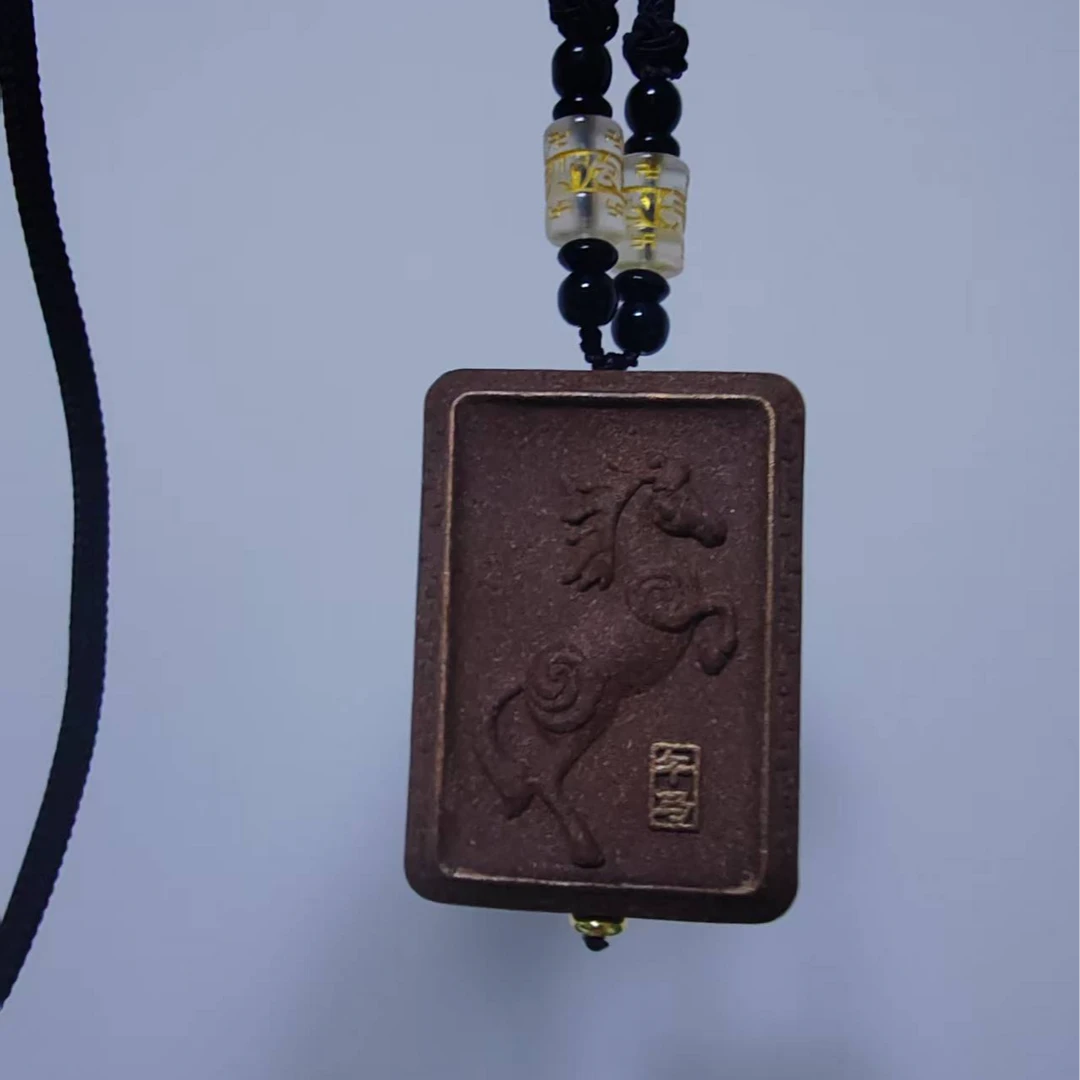 非金属陶瓷吊坠 太仓公净浊香 午马香牌 百搭佩戴 古法合香牌