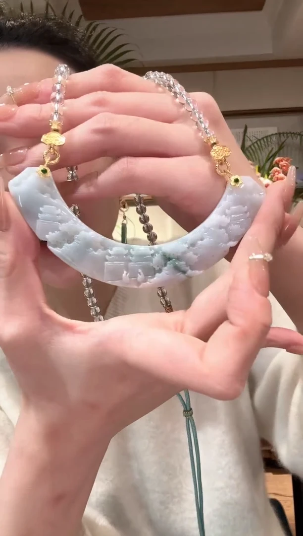 【闪购商品】翡翠颈饰未镶嵌国风