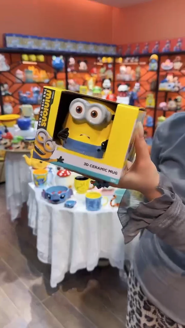 瓷片@@小黄人奥斗陶瓷水杯