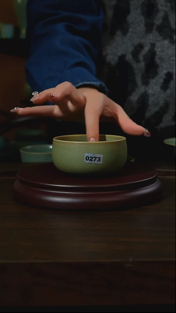 杯子瓷汝州原产地原矿仿古老釉q