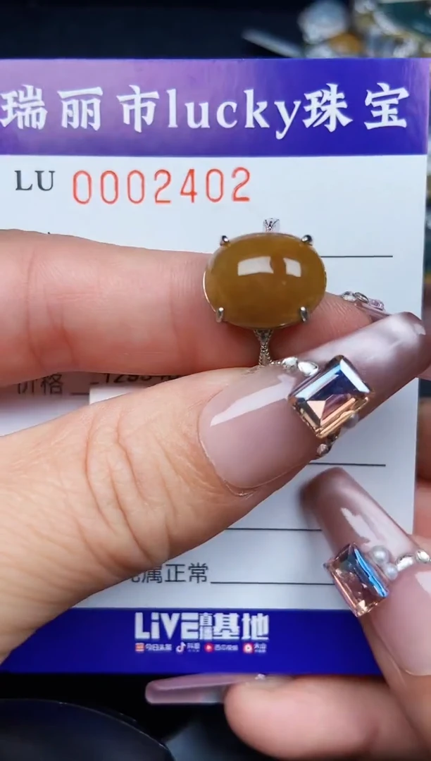 翡翠银S925镶嵌颈饰2402