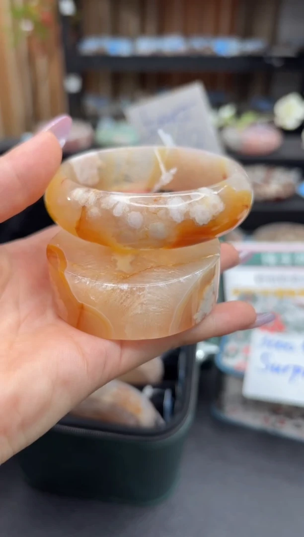 未镶嵌手镯石英质玉A433(59圈赠送镯心)