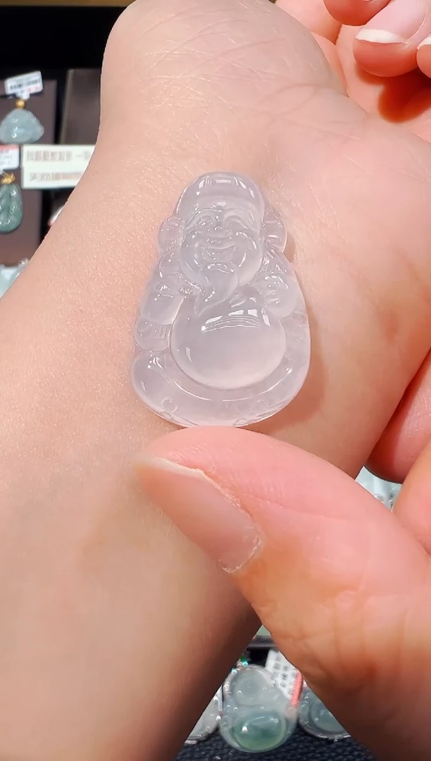 翡翠未镶嵌吊坠(不含链)财神爷吊坠