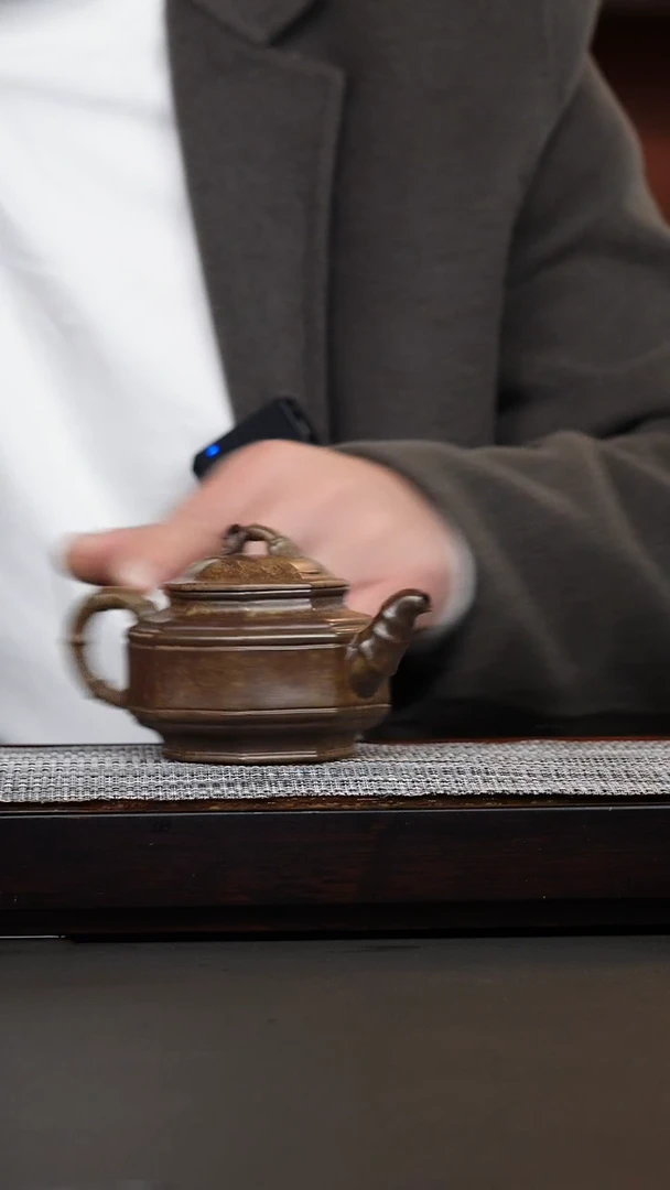 茶壶紫砂韩惠琴·柴烧八方竹鼎