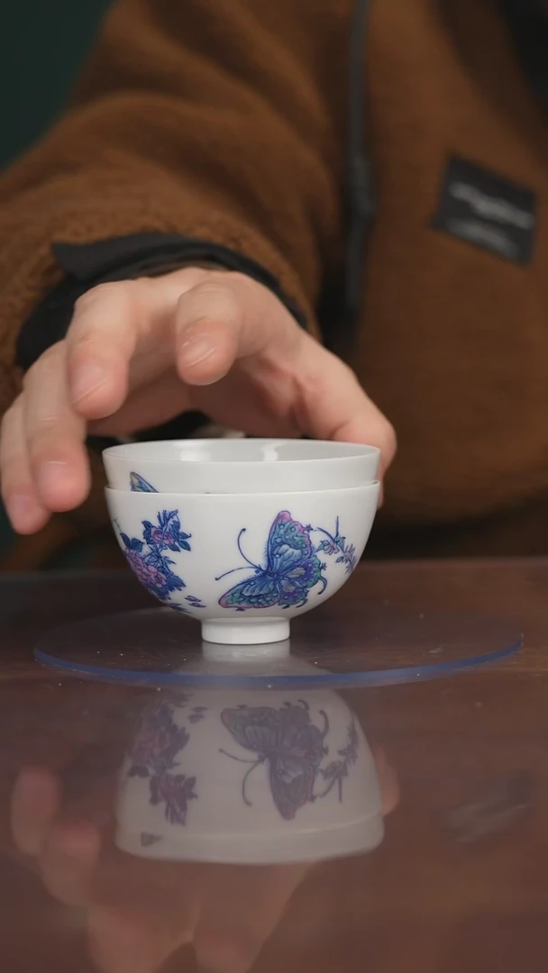 【闪购商品】晓月柴窑 斗彩杯子