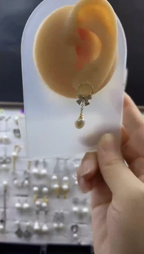 合金耳饰淡水珍珠93
