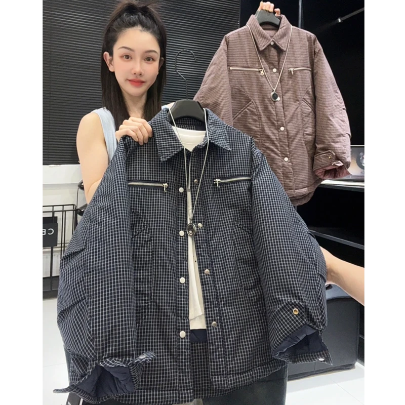 男童冬季加厚棉衣休闲新款保暖中大童冬装格子棉服外套MT68216-YT