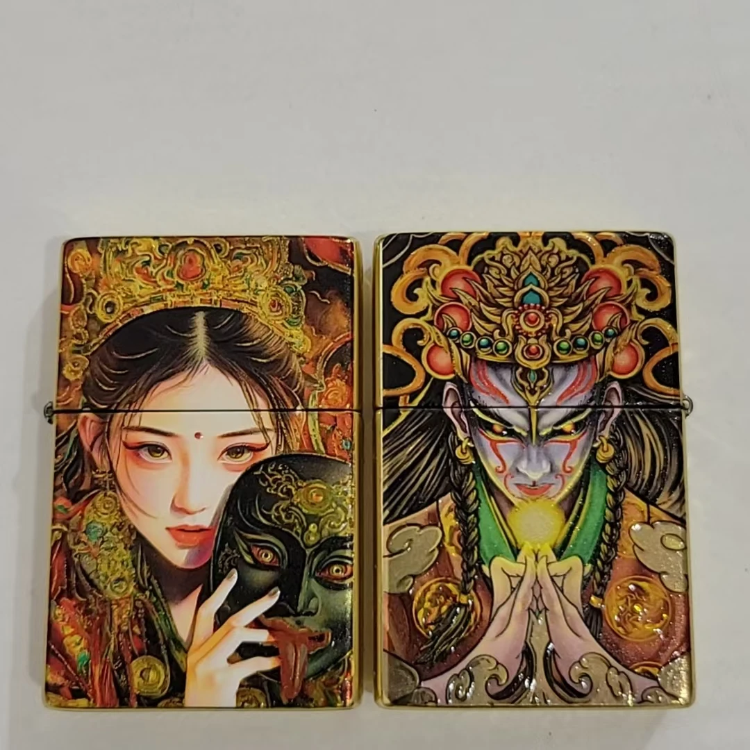 E11原铜扎基童子防风煤油打火机个性送男友